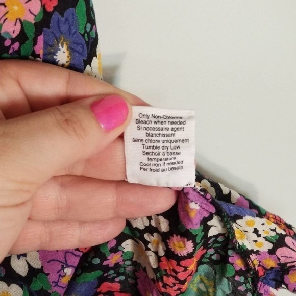 Urban Outfitters Women's Kimchi Strapless Floral Empire Dress Blue Size Medium - Picture 7 of 7